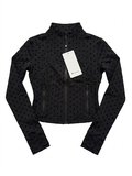 Chaqueta Negra Animal Print Puntos Lululemon