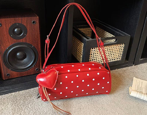 Bolsa de Lunares Roja con Corazón